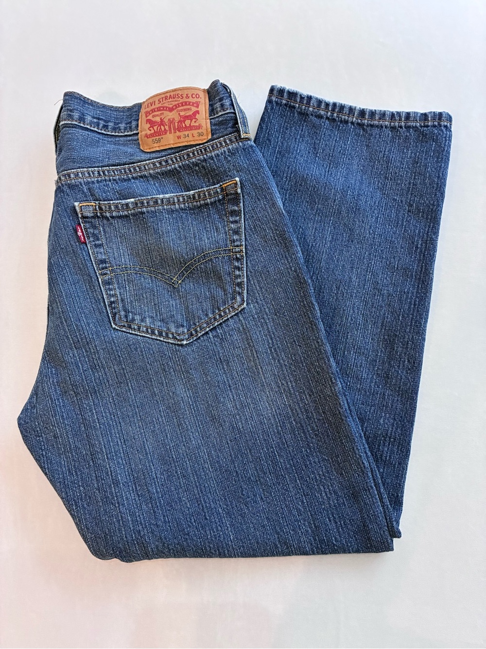 Levi's Men's Dark Blue Straight Jeans